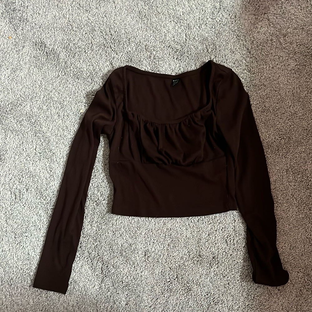 brown long sleeve